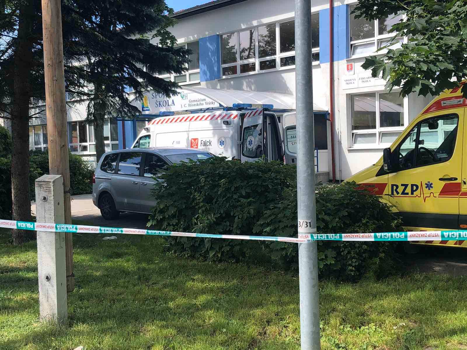 Útok na základnej škole vo Vrútkach / Zdroj: Polícia SR