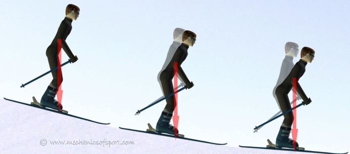 Správne postavenie na lyžiach / Zdroj: Mechanics of Sport