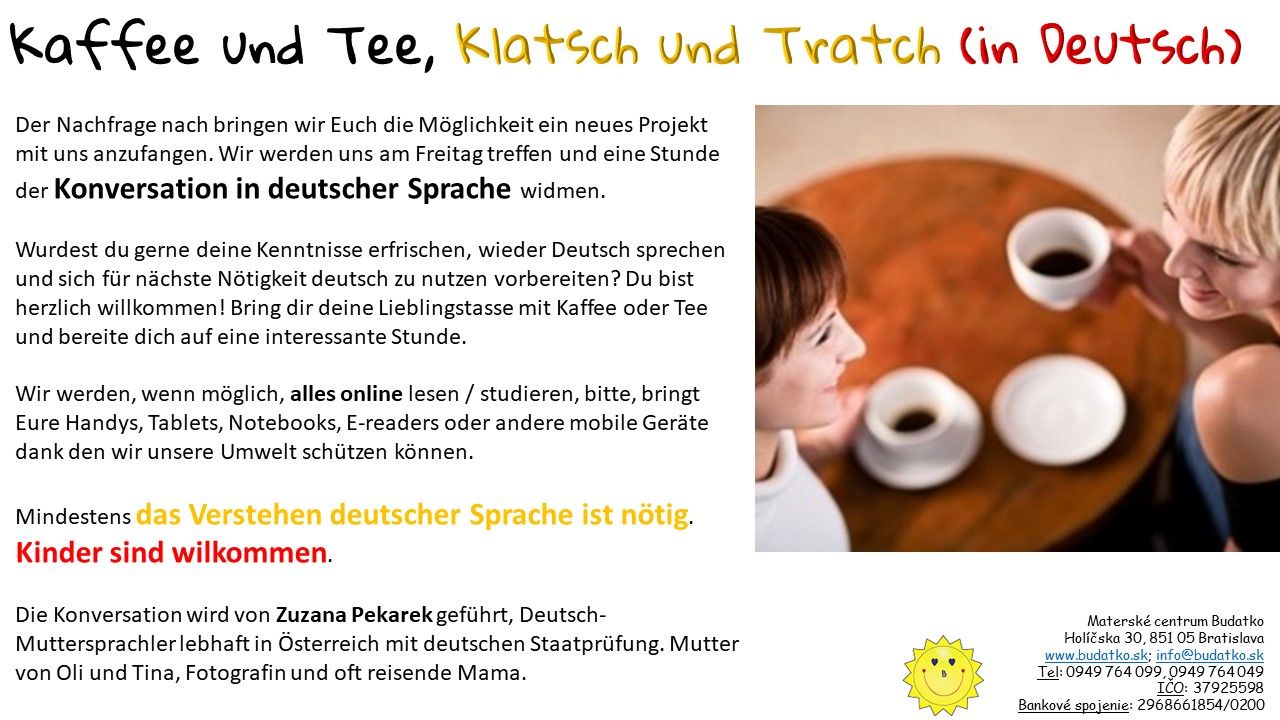 Kaffe und Tee, Klatsch und Tratsch (nemčina pre maminy)