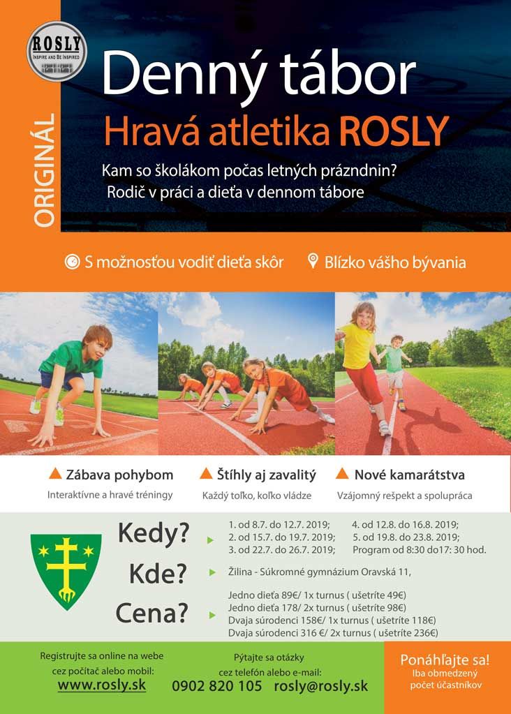 Denný tábor Hravá atletika ROSLY