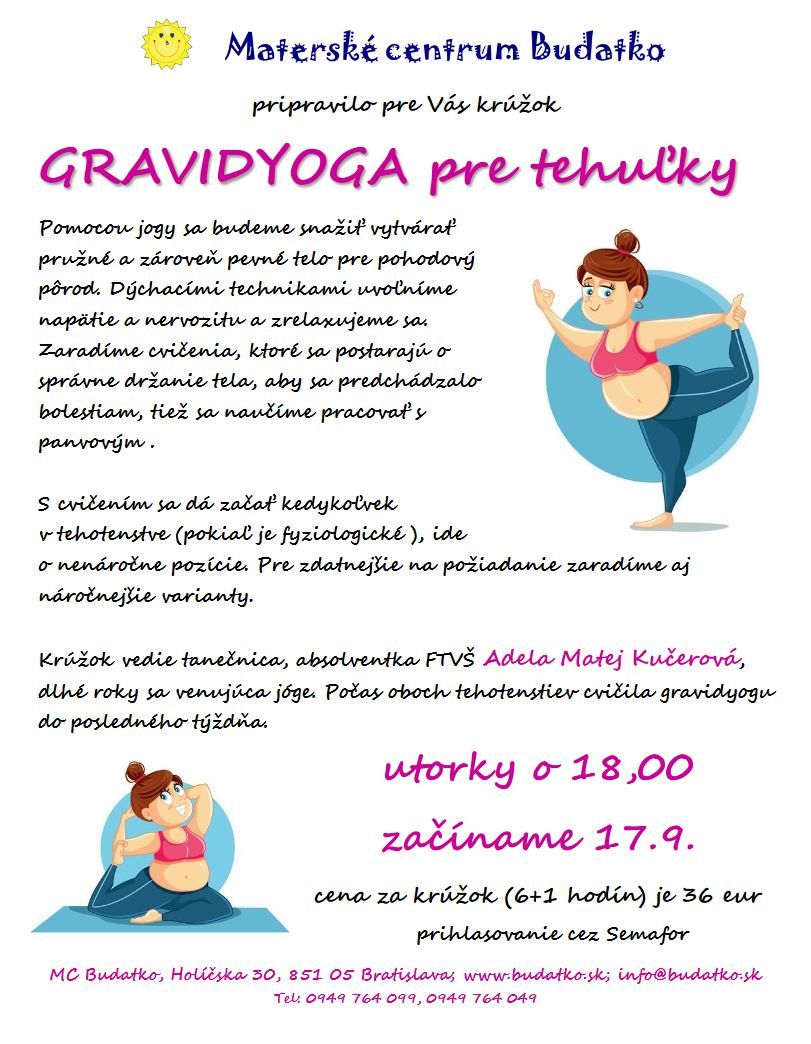 Gravidyoga pre tehotné ženy