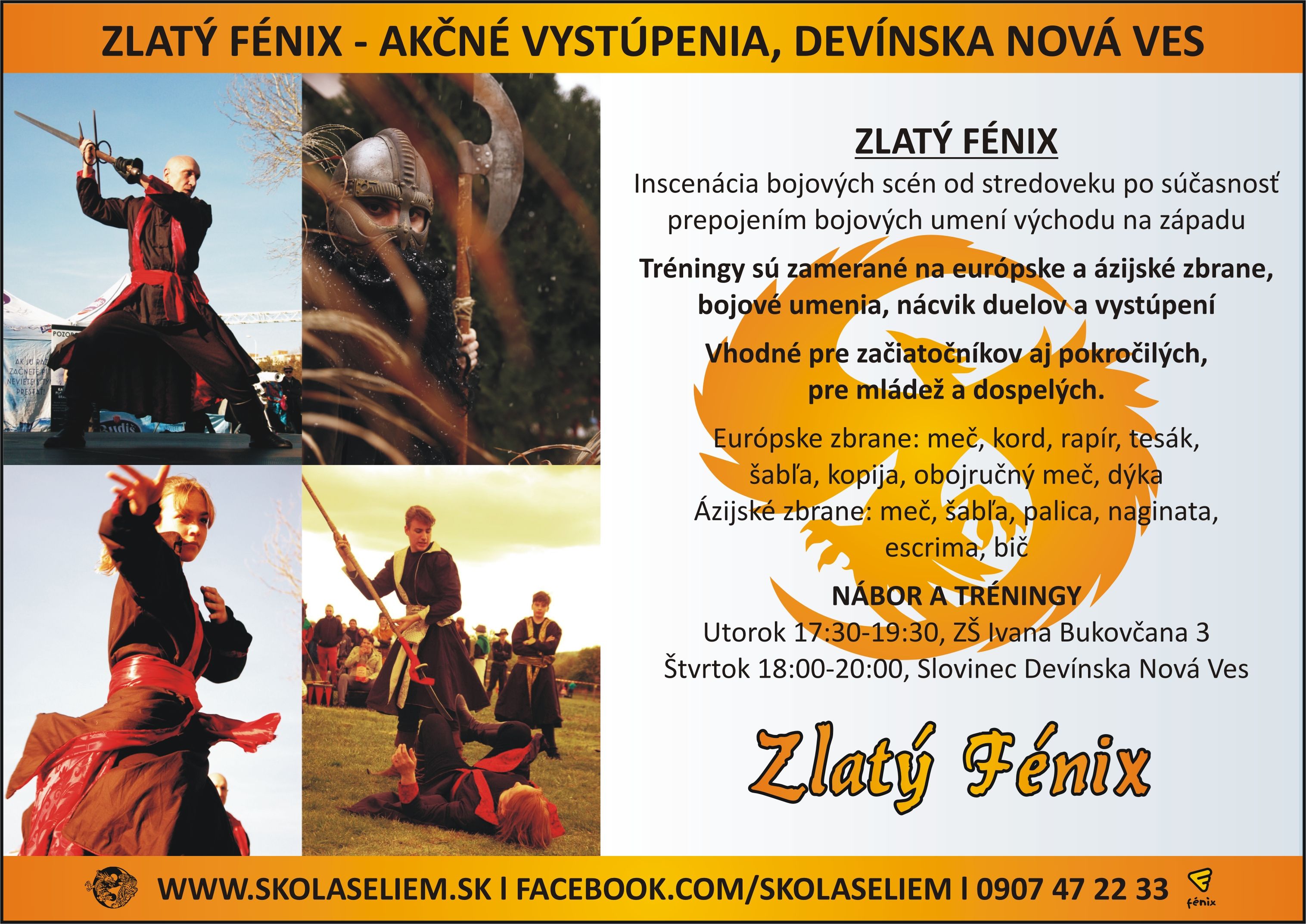 Zlatý Fénix - akčné vystúpenia