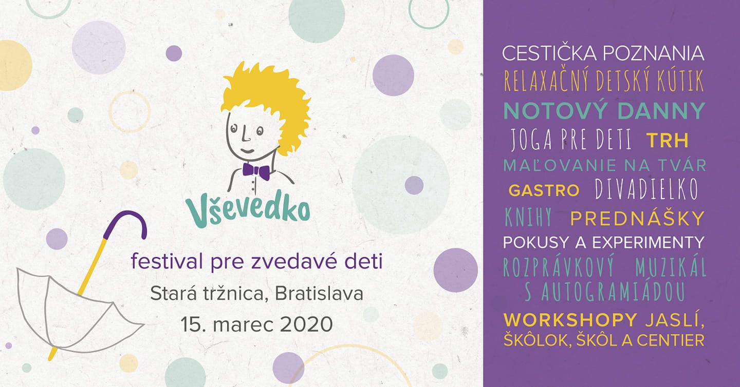 VŠEVEDKO - edukačný a hravý festival pre zvedavé deti a rodičov