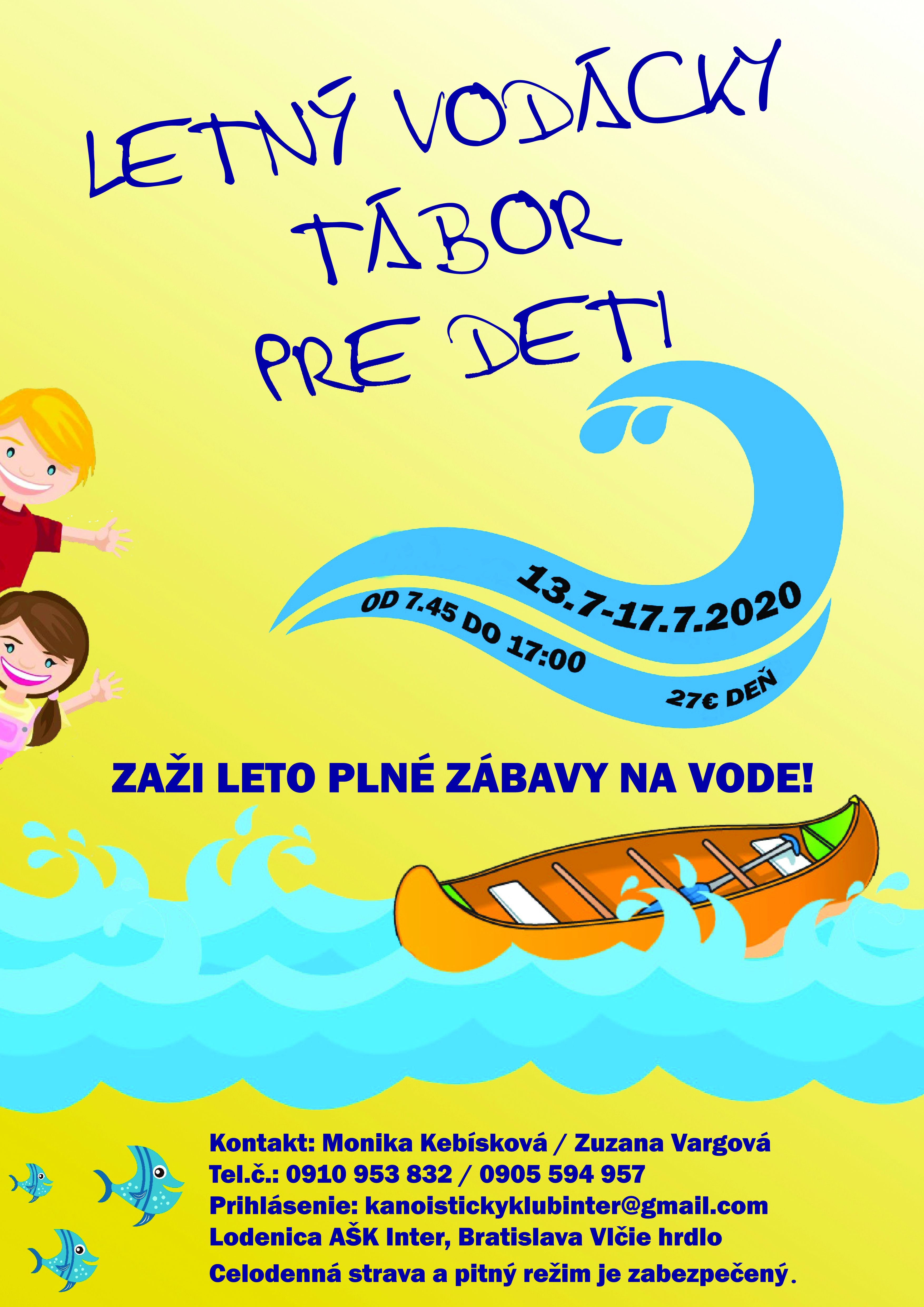 Denný letný vodácky tábor
