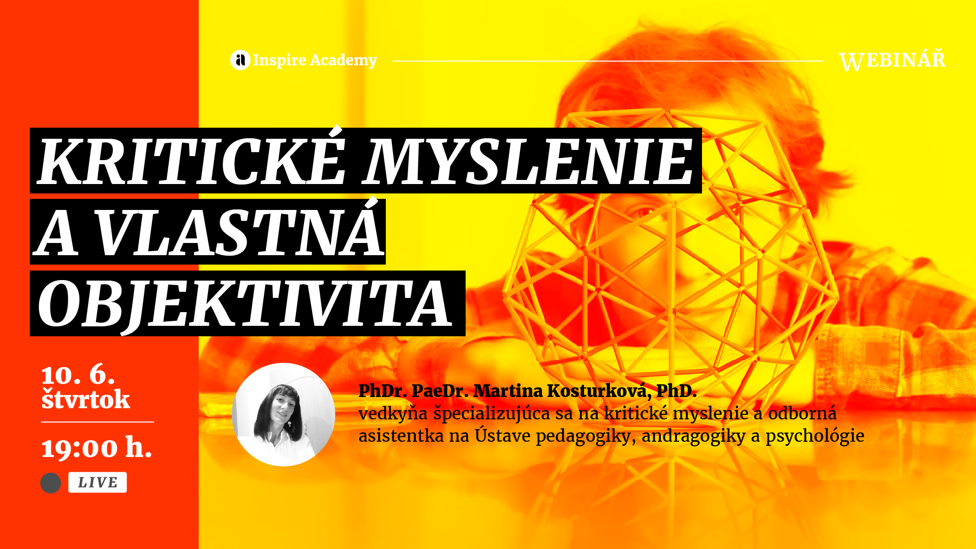 Kritické myslenie a vlastná objektivita | Webinár