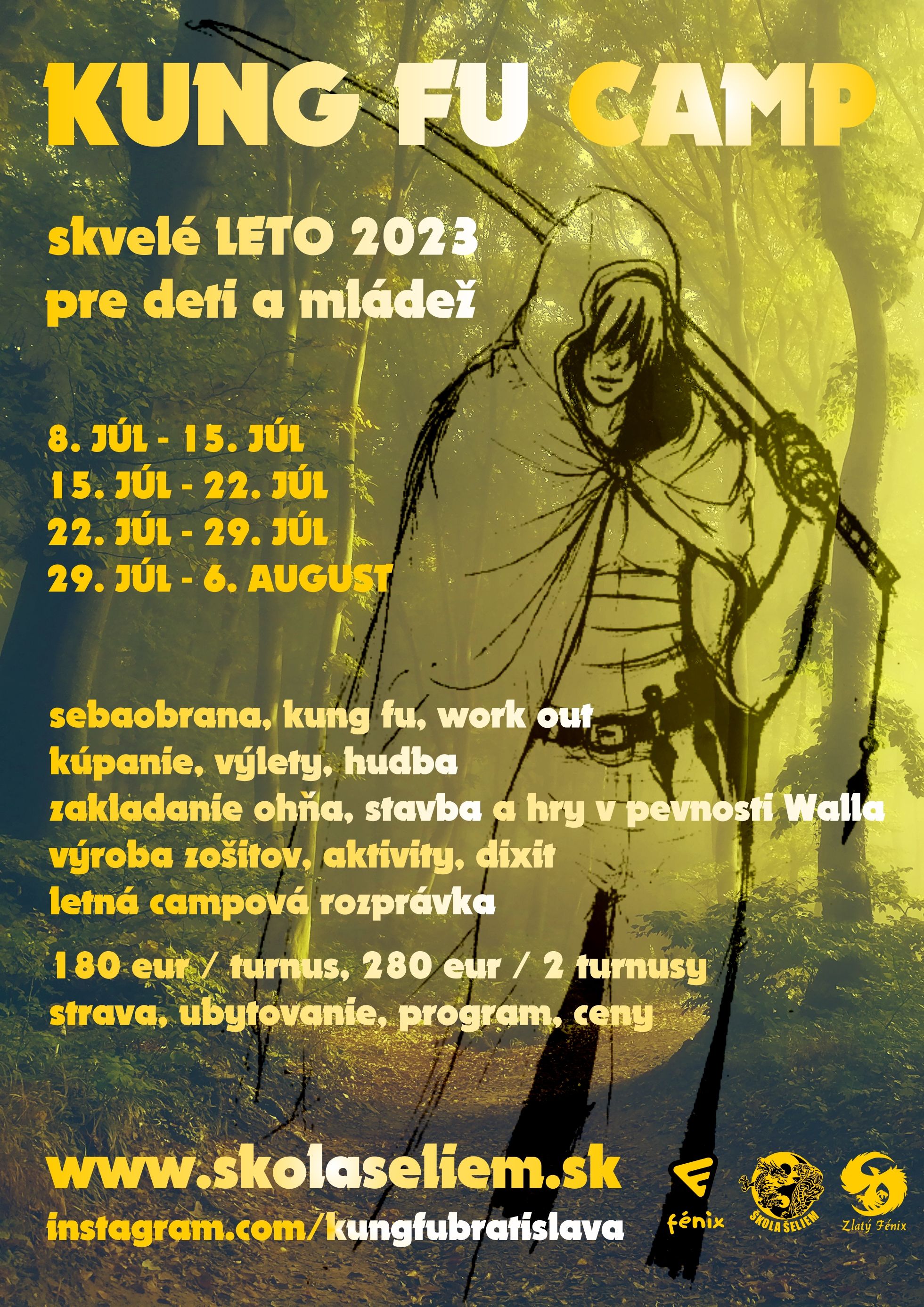 Letný Kung fu Camp pre deti a mládež