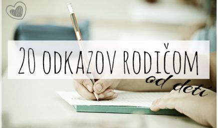 20 odkazov rodičom od detí