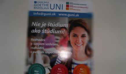 Vysoká škola Goethe Uni Bratislava na Slovensku končí