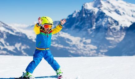 Kroky, ako začať s dieťaťom lyžovať