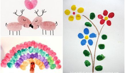 Technika maľovanie prstami deti určite očarí