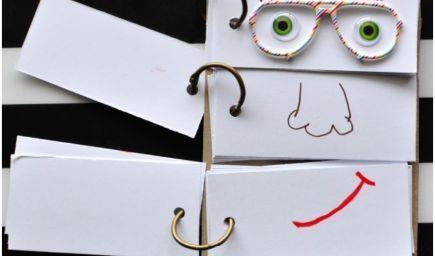 Vytvorte si s deťmi zábavnú knihu tvárí