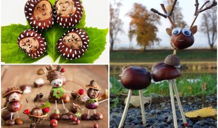 Jesenné tvorenie z gaštanov môže byť zábava pre celú rodinu