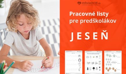 Pracovné listy pre predškolákov - Jeseň