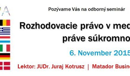 Rozhodovacie právo v medzinárodnom práve súkromnom