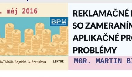 Reklamačné konanie so zameraním na aplikačné problémy