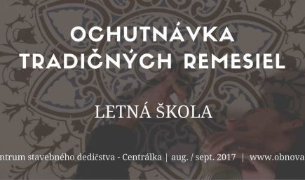 Letná škola: Ochutnávka tradičných remesiel