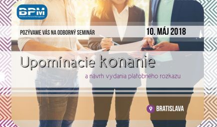 Upomínacie konanie a návrh vydania platobného rozkazu