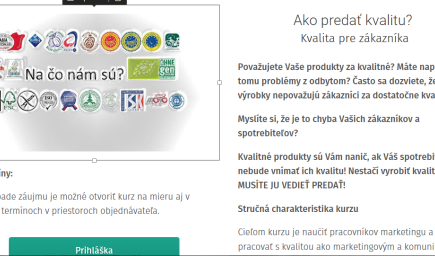 Ako predať kvalitu?
