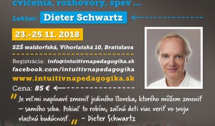 Seminár intuitívnej pedagogiky s lektorom Dietrom Schwartzom