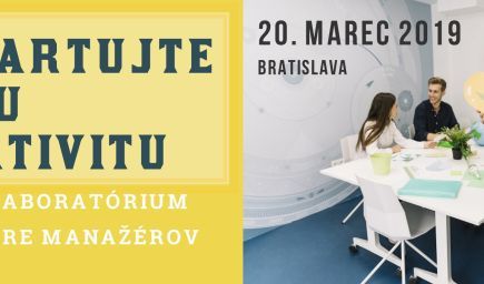 Reštartujte svoju kreativitu - tvorivé laboratórium (nielen) pre manažérov