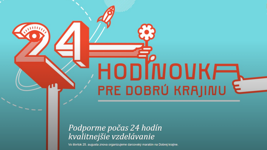 Dobrá krajina: Tento rok bude témou 24-hodinovky vzdelávanie