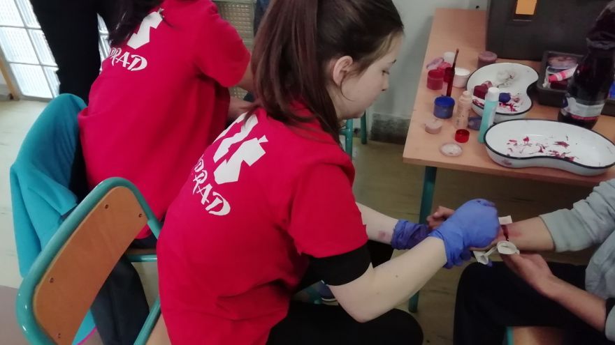 Študenti Strednej zdravotníckej školy v Poprade