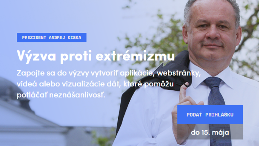 Si kreatívny/a? Máš už po krk extrémizmu a neznášanlivosti, ktorým sa na Slovensku stále darí? Prezident prišiel s nápadom, ako zapojiť do zmeny ľudí, ktorých táto atmosféra v krajine nebaví.
