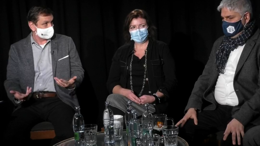 Diskusia odborníkov s predsedom mimoparlamentnej strany Spolu Jurajom Hipšom.