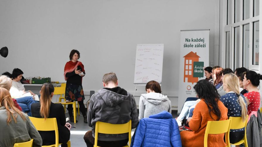 Workshop na tému Zážitková pedagogika realizovaný pre učiteľov v rámci programu Na každej škole záleží