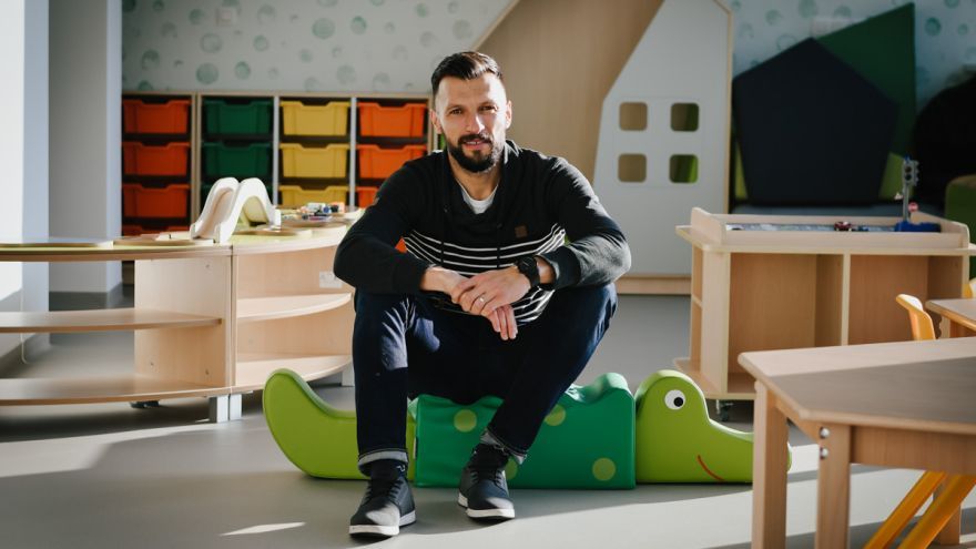 Michal Kubalák, riaditeľ materskej školy littleBIG na Kramároch v Bratislave / Foto: Zuzana Gránska