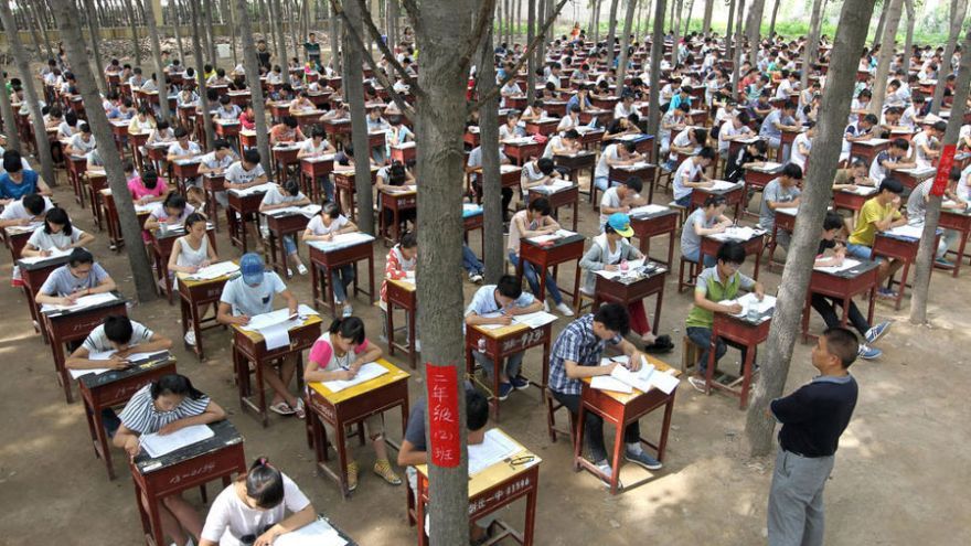 Testovanie čínskych žiakov v praxi 