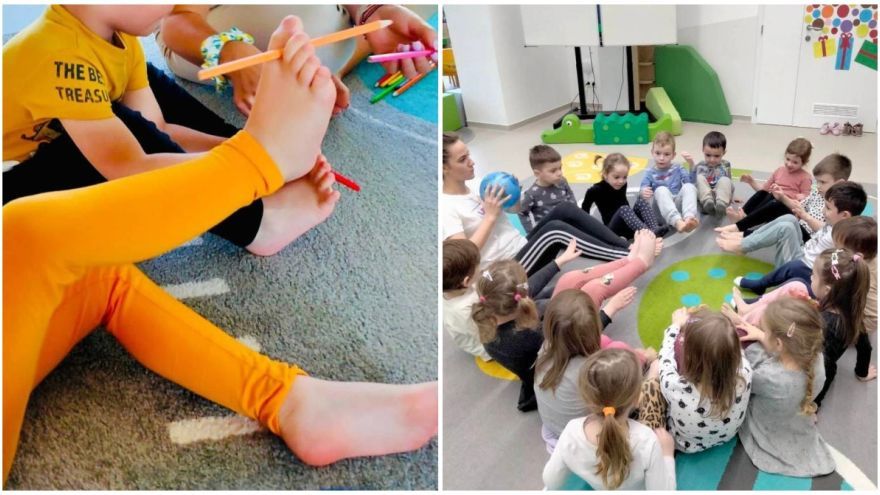 Ploché nohy sa v materskej škole LittleBIG snažia trénovať pravidelne.