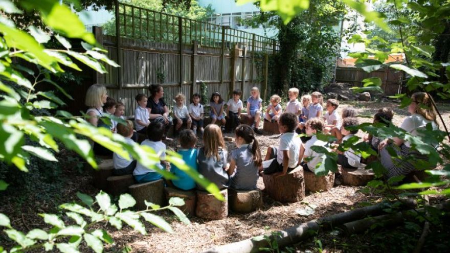 Outdoorové vzdelávanie v Judith Kerr Primary School.