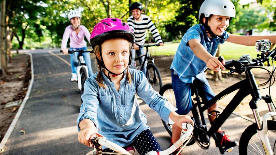 Mnohé Rakúske cyklotrasy sú vhodné aj pre rodiny s deťmi