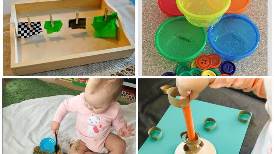 Montessori aktivity deti vo veku 12 - 18 mesiacov, ktorými môžete podporovať rozvoj ich jemnej a hrubej motoriky.