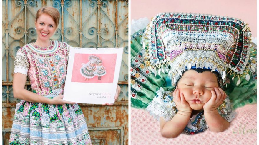 Rodinná fotografka MONIKA KLUČIAROVÁ má vášeň pre fotenie novorodencov v krojoch.