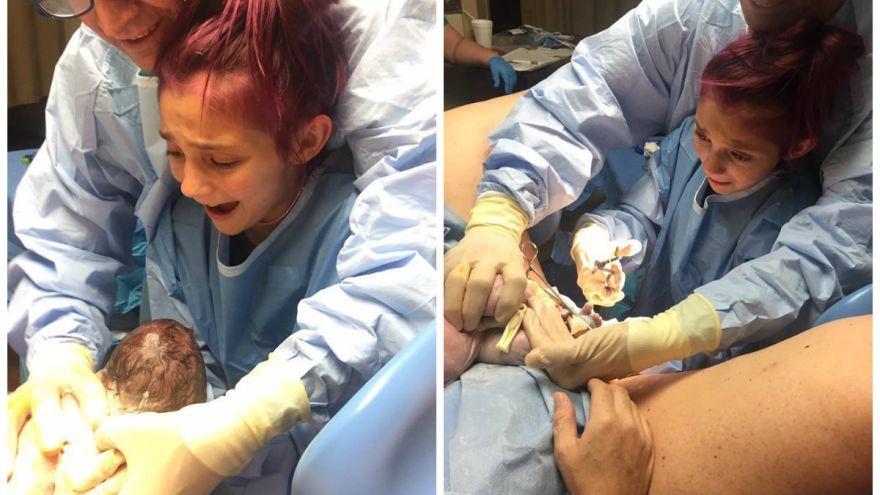 12-ročná Jacee Dellapena z USA pomáhala neplánovane doktorovi pri pôrode svojho brata. Jej neobyčajný zážitok obletel internet.