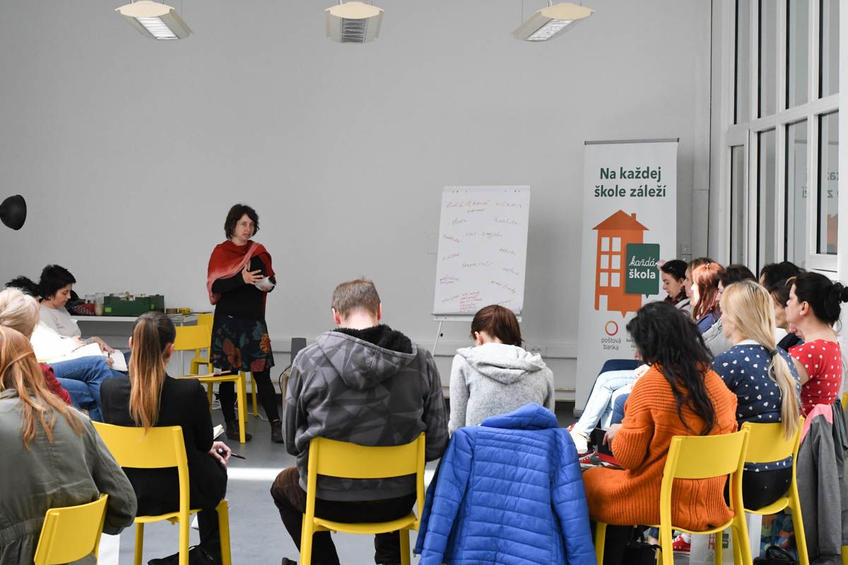 Workshop na tému Zážitková pedagogika realizovaný pre učiteľov v rámci programu Na každej škole záleží