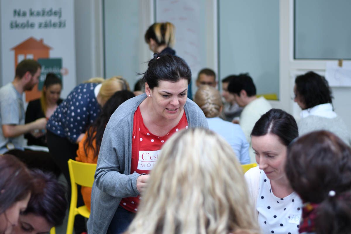 Workshop na tému Zážitková pedagogika realizovaný pre učiteľov v rámci programu Na každej škole záleží