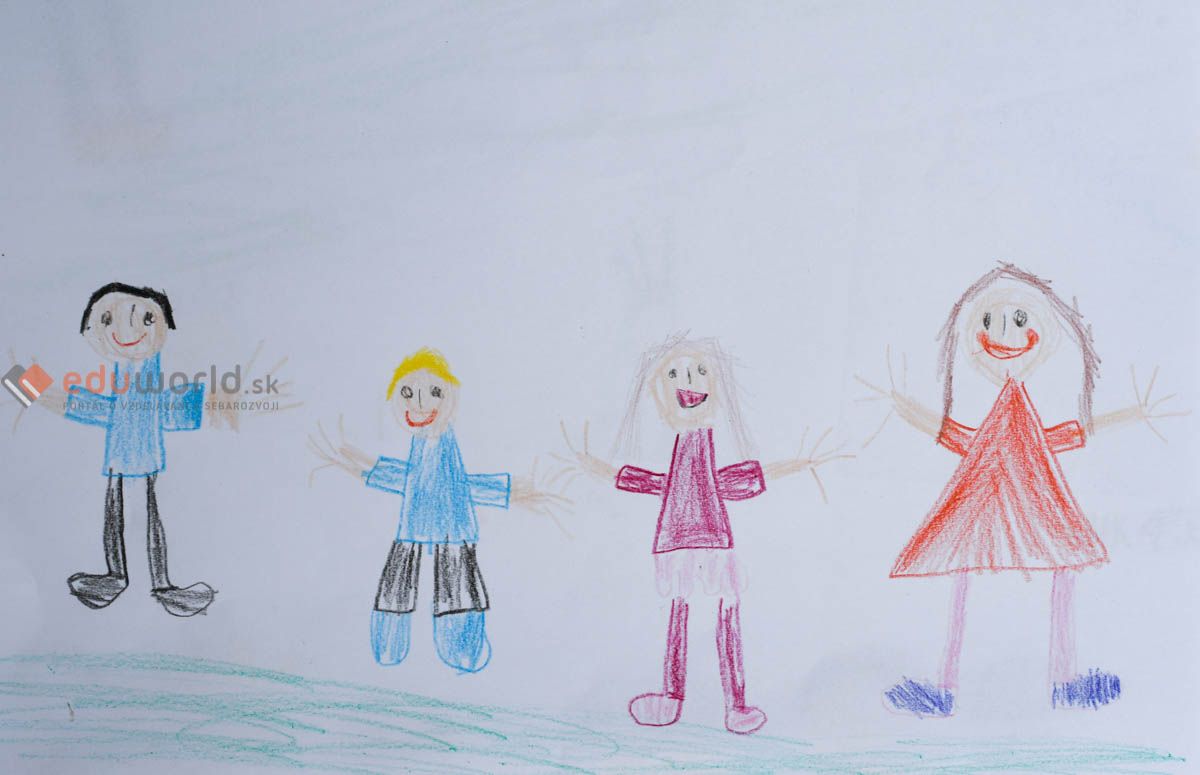 Detská kresba rodiny patrí tiež medzi kresbové diagnostické testy.